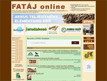 Tablet Screenshot of fataj.hu